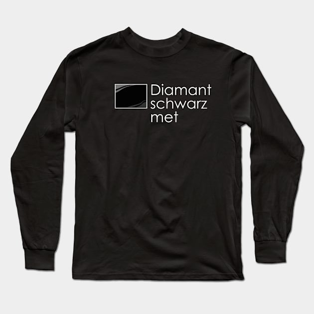 Diamantschwarz metallic Long Sleeve T-Shirt by akirascroll